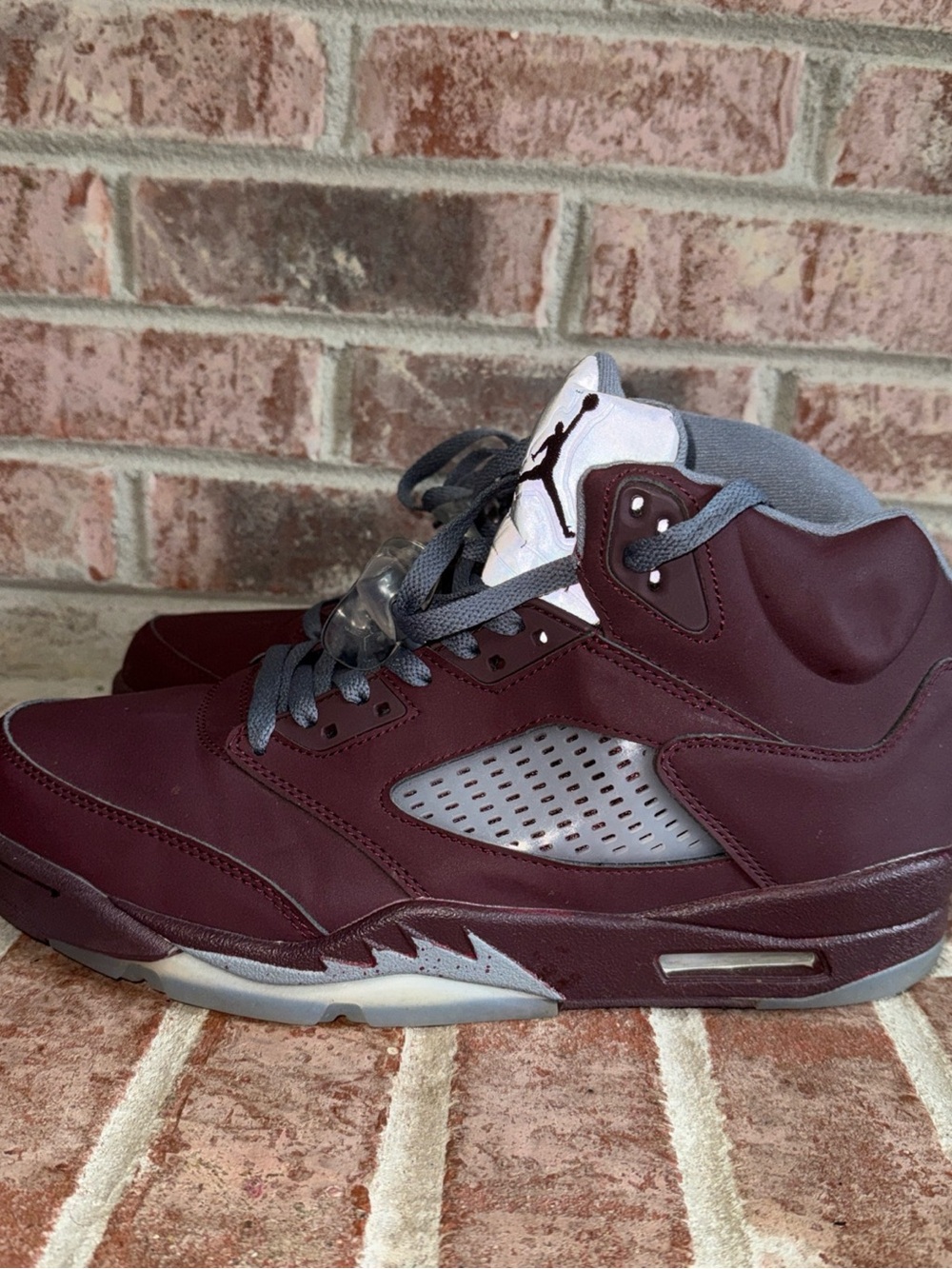Mens Jordan 5 retro burgundy High-Top Sneakers size 13 - Picture 10 of 12
